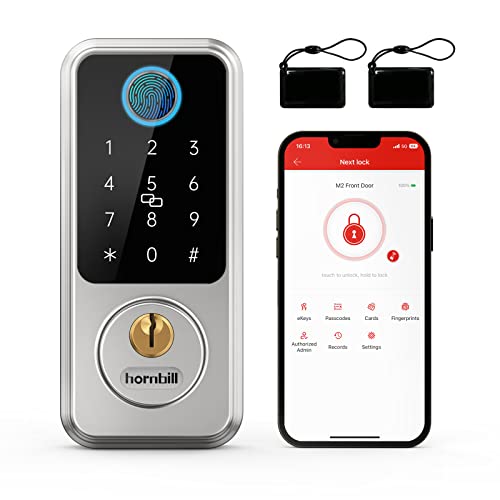 Hornbill Smart Lock with Fingerprint, Bluetooth, and Keypad