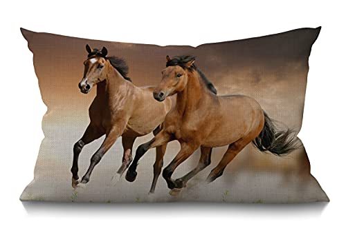 Horse Farmhouse Throw Pillow Case