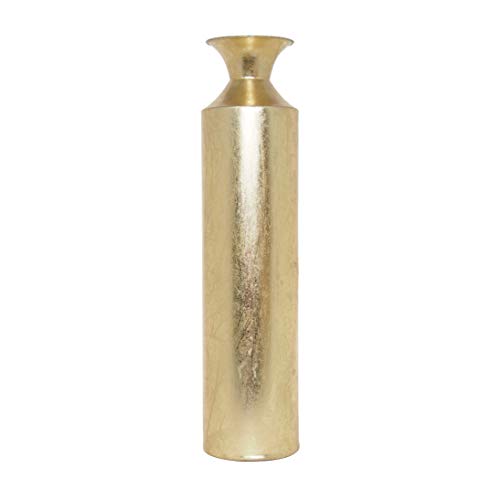 Hosley Decorative Gold Metal Tall Floor Vase