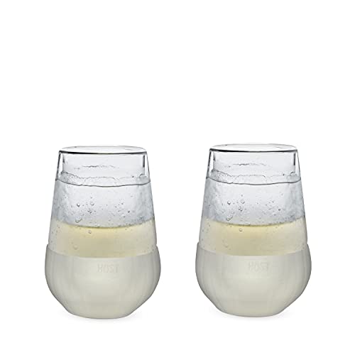 Host Gel Stemless Wine Glasses, Set of 2