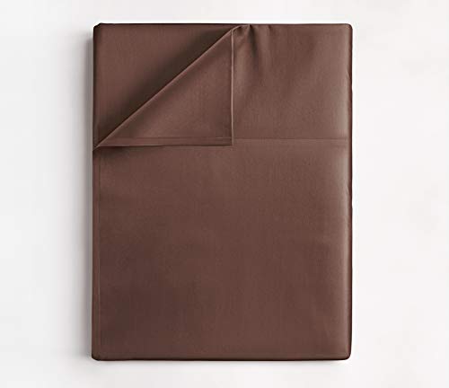 Hotel Luxury Brown Flat Bed Sheet - Extra Soft & Comfy