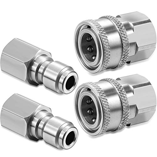 Hotop 3/8 Inch Stainless Steel Quick Connector Kit