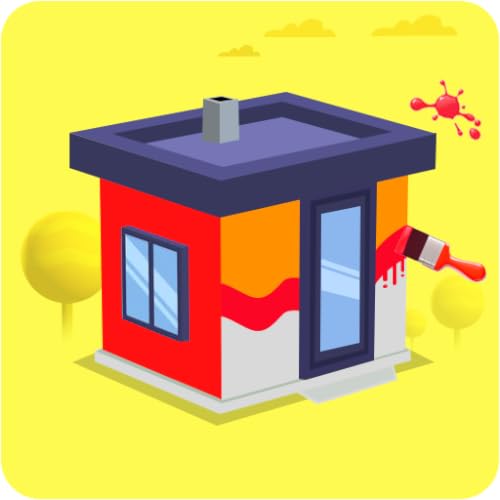 House Color Paint Roller - Maze Painting Puzzle Game
