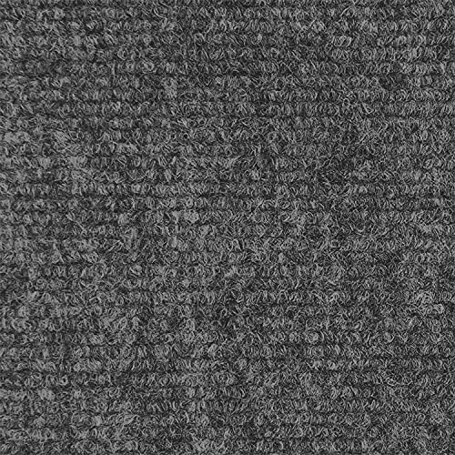 House, Home and More Indoor Outdoor Carpet with Rubber Marine Backing - Gray - 6 Feet x 10 Feet