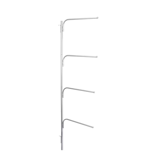 Household Essentials Hinge-It Clutterbuster Family Towel Bar, Silver