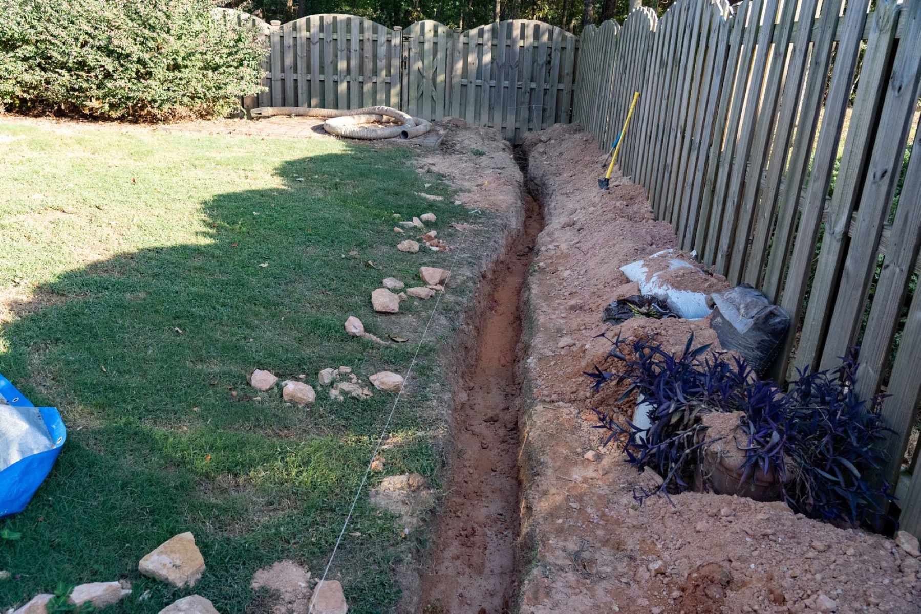 How To Build A Drainage Ditch Around A House