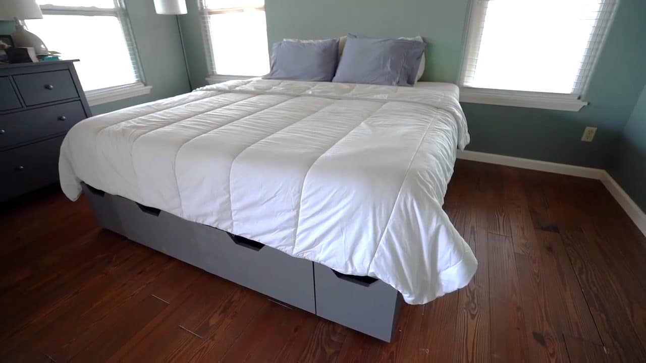 How To Build A King Size Bed Frame With Drawers