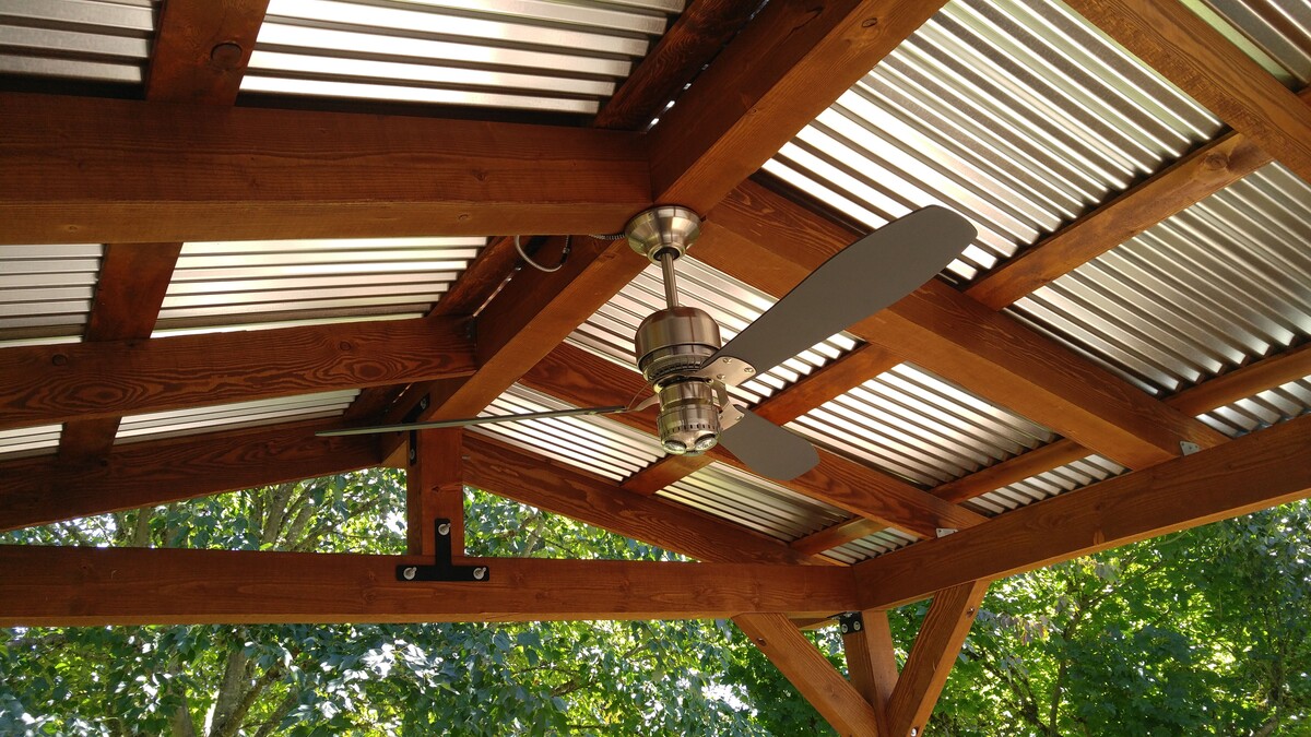 How To Build A Patio Cover With A Corrugated Metal Roof