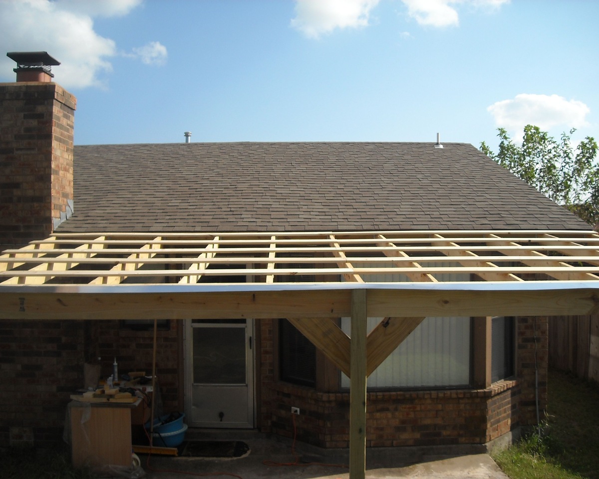 How To Build A Patio Roof Attached To The Roof