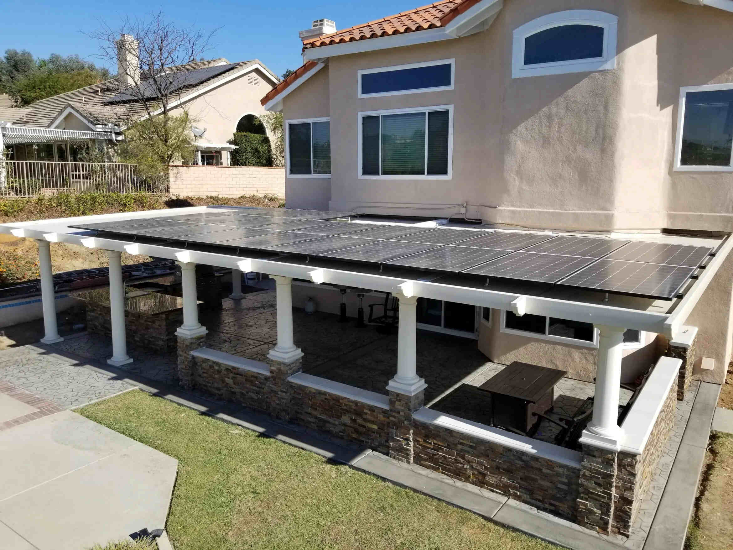 How To Build A Solar Panel Patio Cover