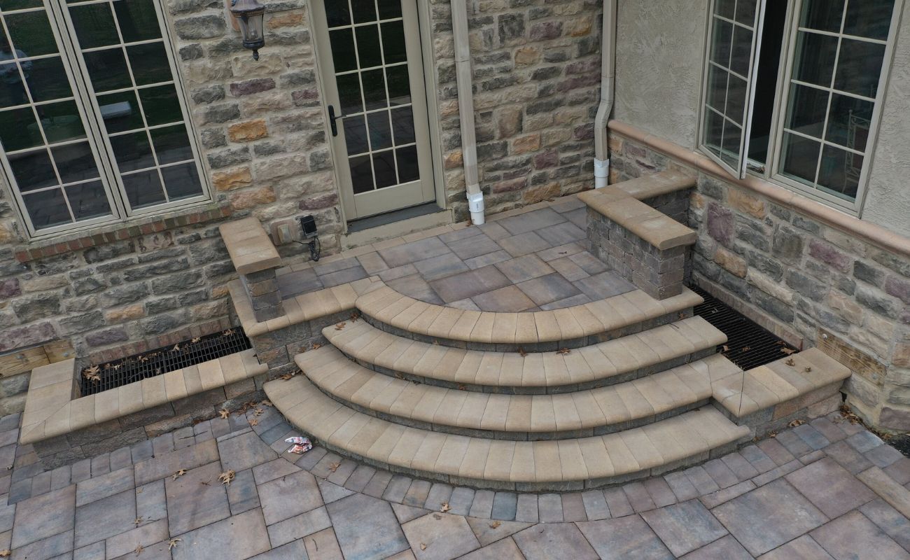 How To Build Patio Paver Stairs