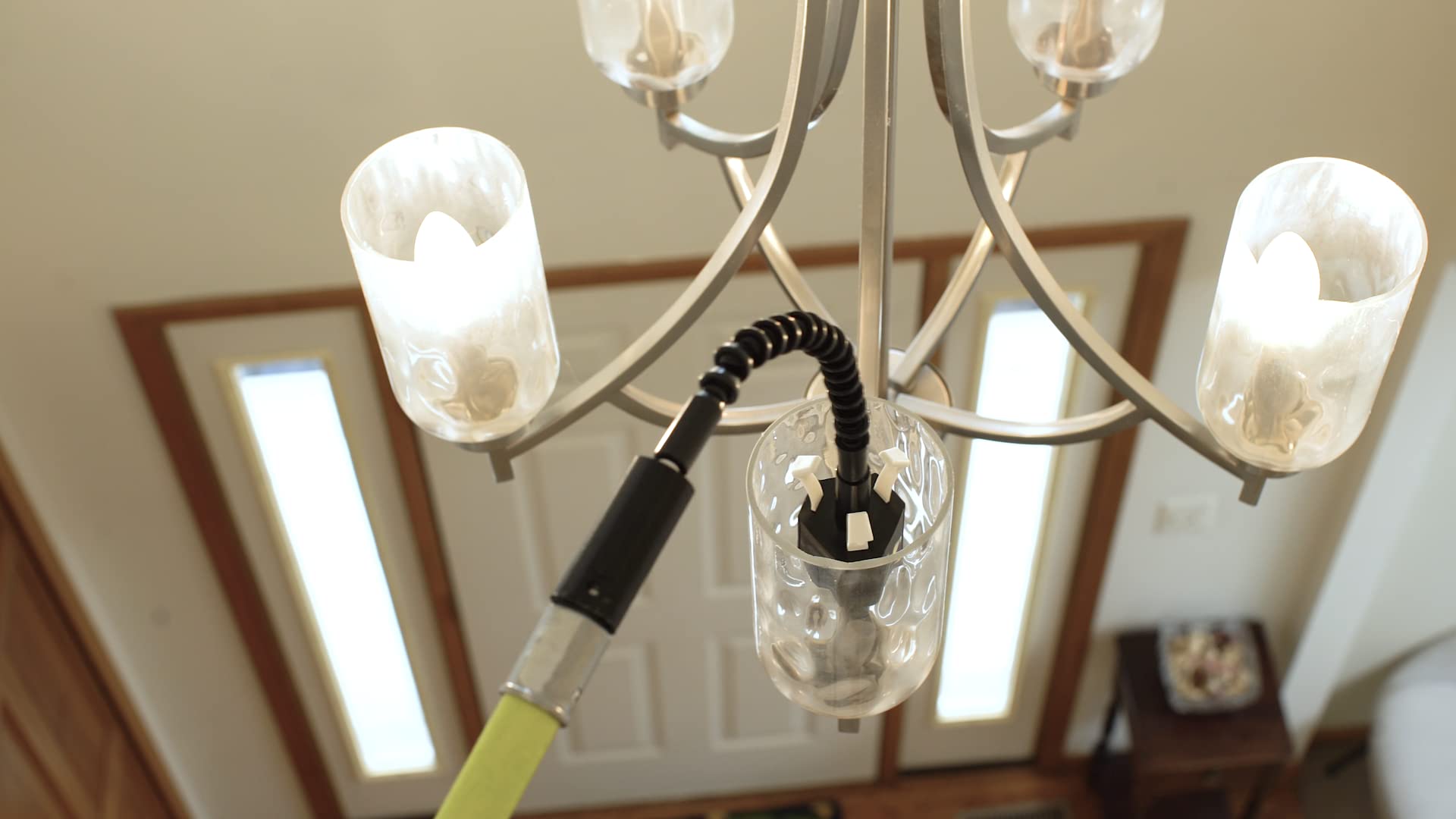 How To Change Bulbs In A High Chandelier