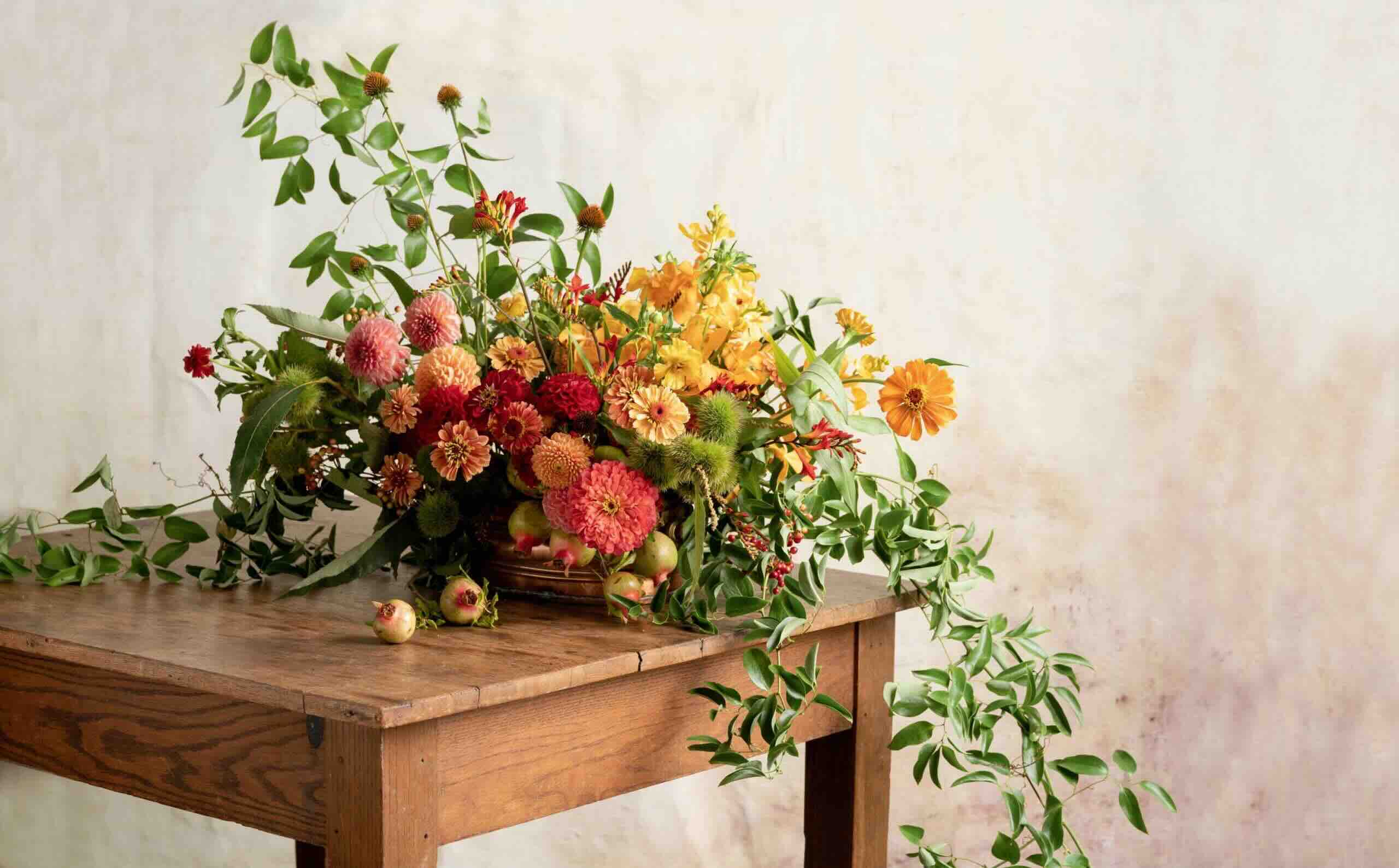 How To Connect Floral Arrangements With Vines