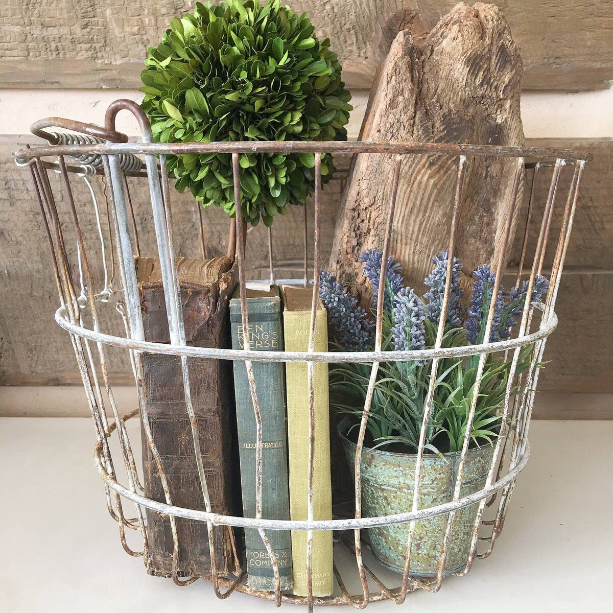 How To Decorate Wire Baskets