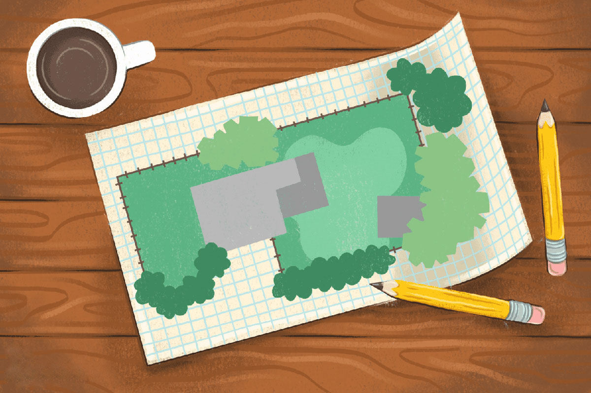 How To Draw A Landscape Design On Graph Paper Easily