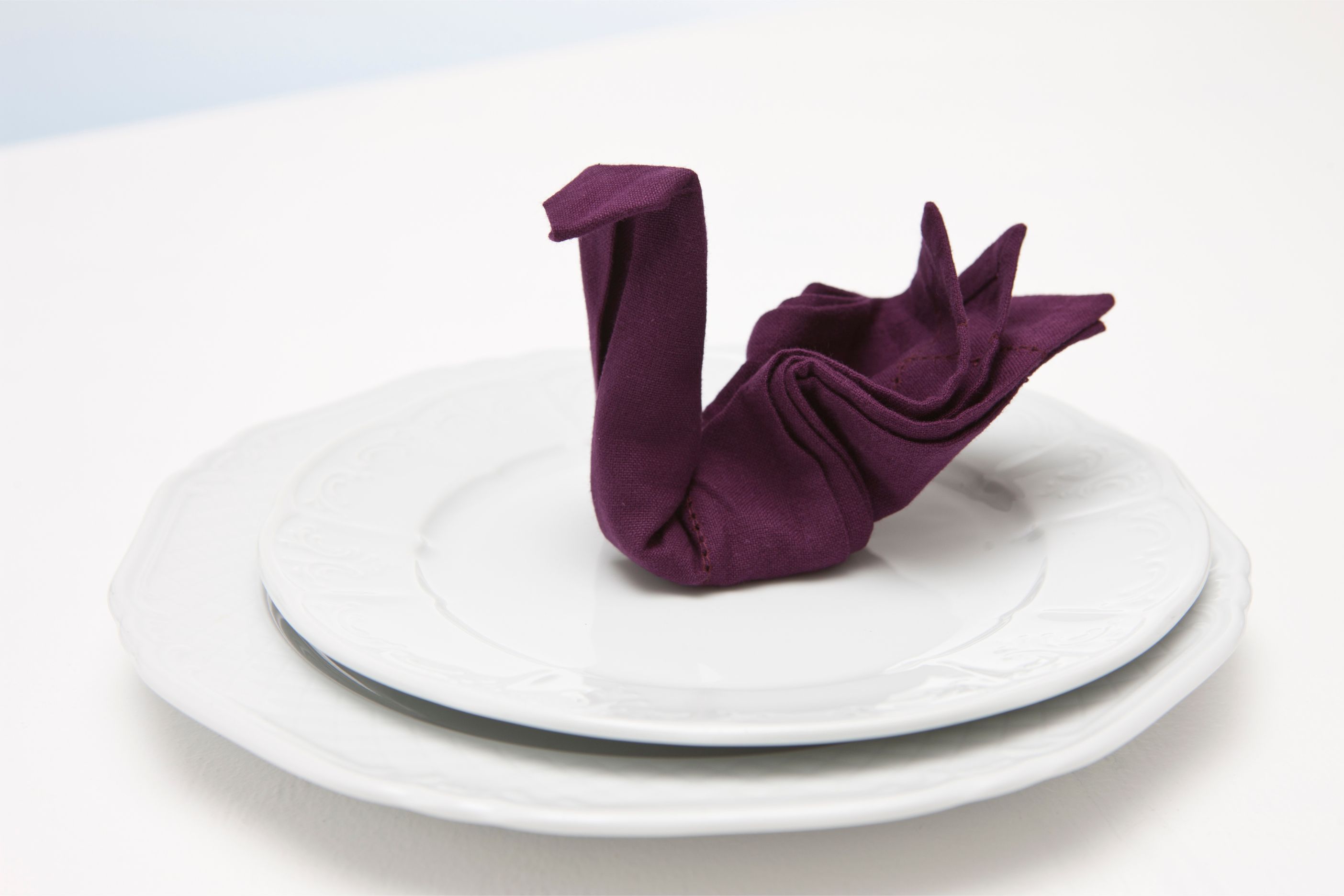 How To Fold A Napkin Into A Swan