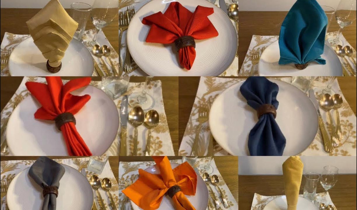 How To Fold A Napkin With A Napkin Ring