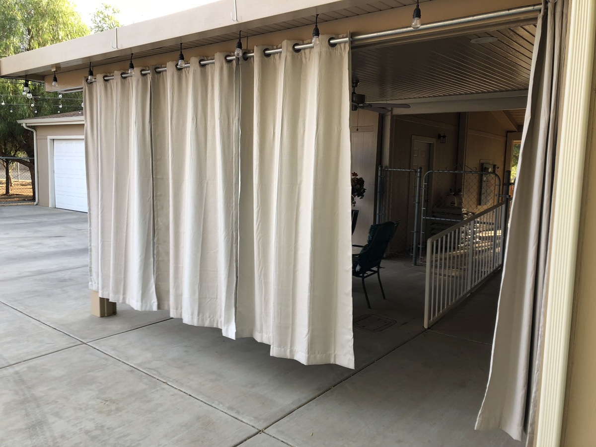 How To Hang Outdoor Curtains For Patio