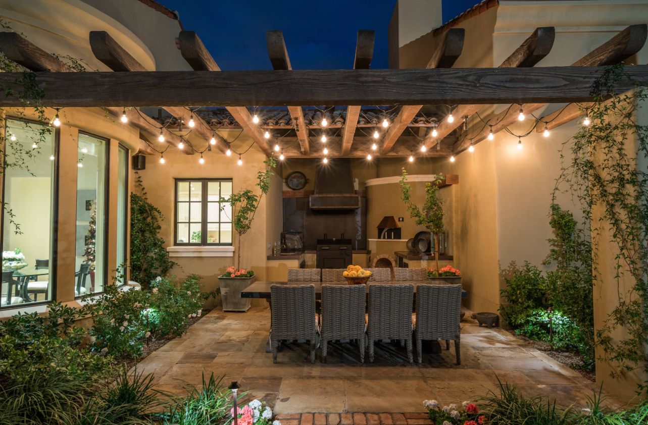 How To Hang Patio Lights On A Covered Patio