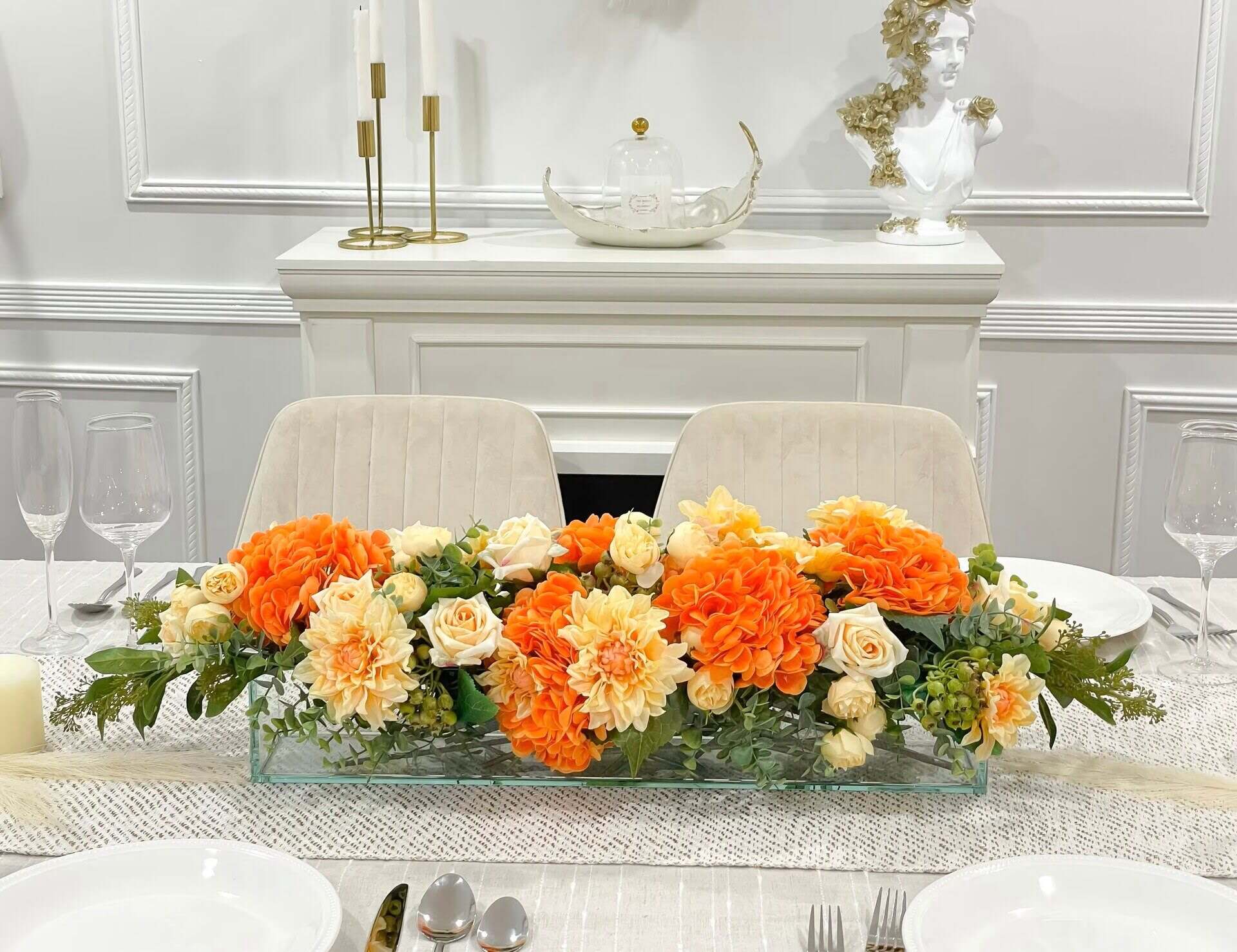 How To Make A Full Silk Flower Table Centerpiece