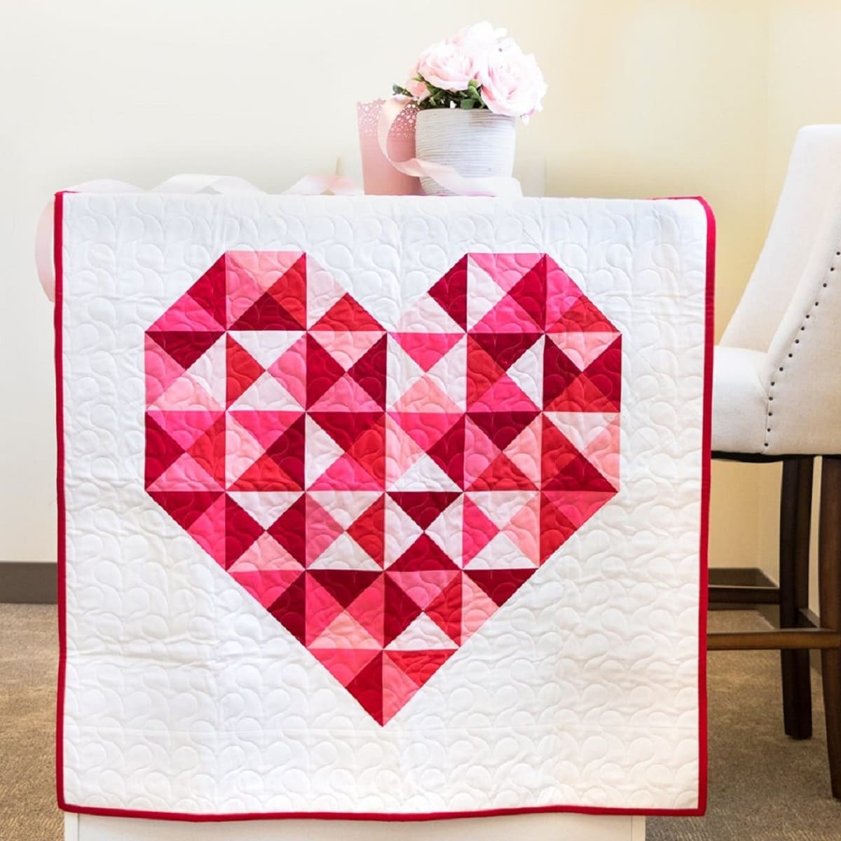 How To Make A Heart Quilt Block