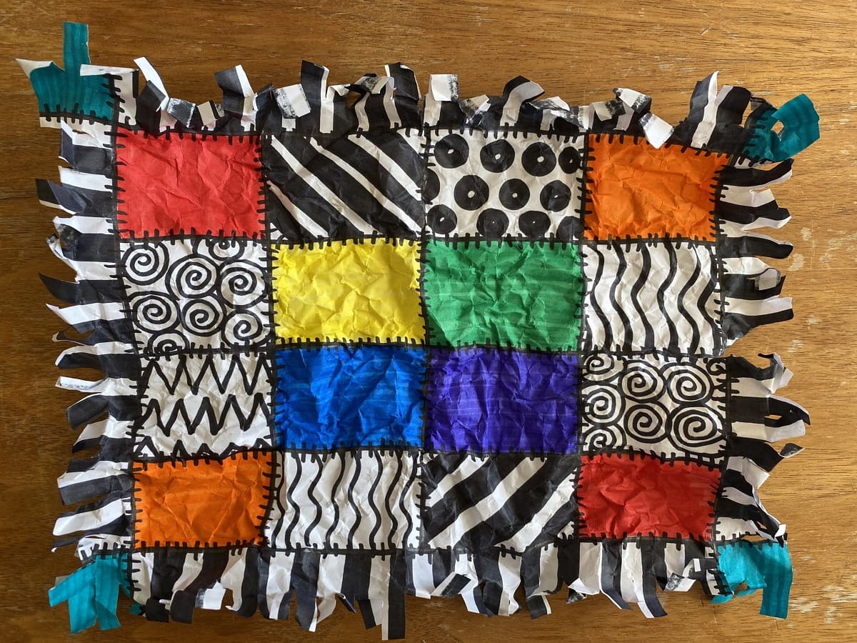 How To Make A Paper Quilt For Kids