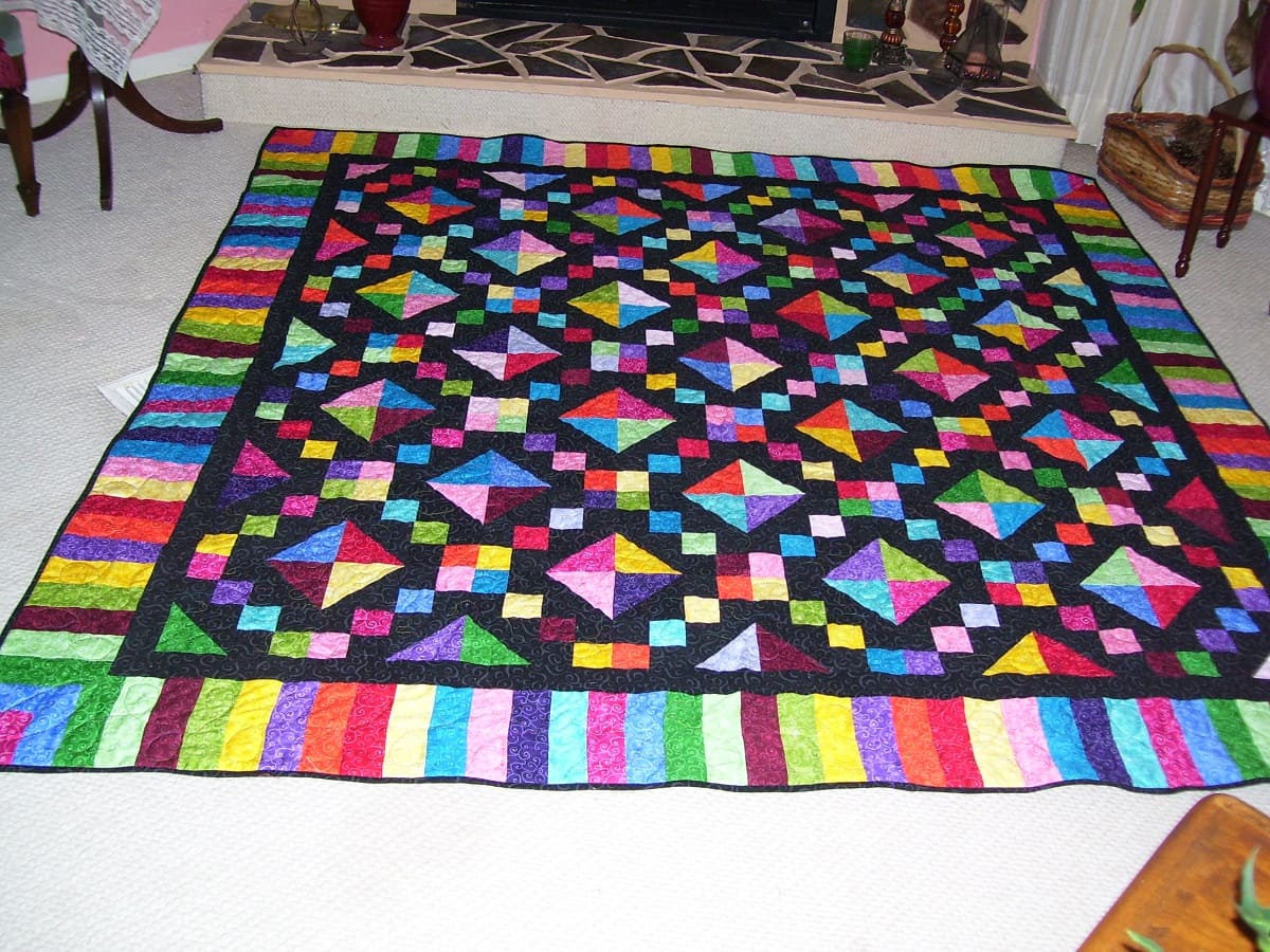 How To Make A Piano Keys Quilt Border