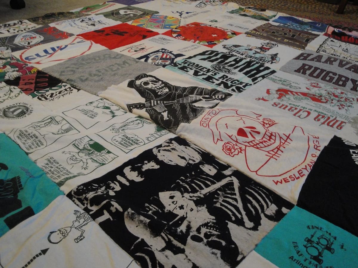 How To Make A Quilt From Old T-Shirts
