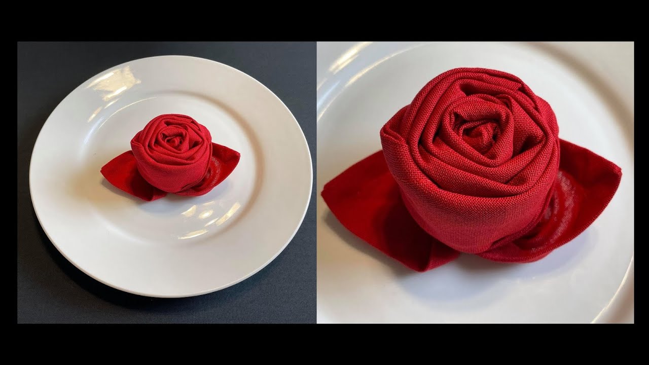 How To Make A Rose With A Napkin