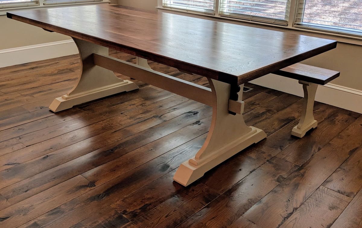 How To Make A Trestle Dining Table