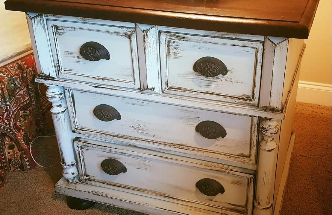 How To Make A White Dresser Look Distressed