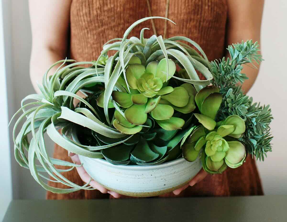 How To Make Artificial Succulent Floral Arrangements