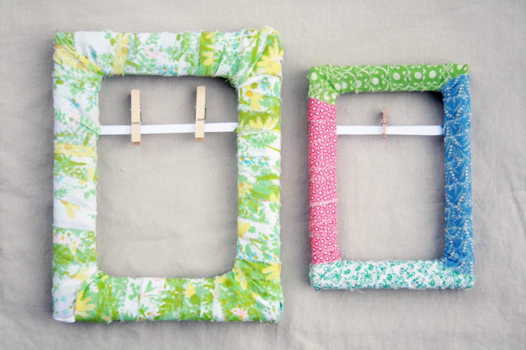 How To Make Fabric-Covered Picture Frames
