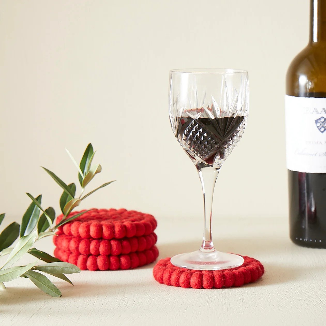 How To Make Felt Wine Glass Coasters
