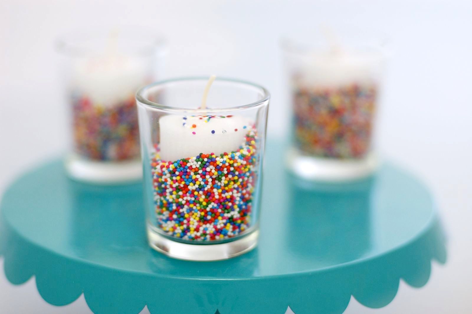How To Make Sprinkle Candles