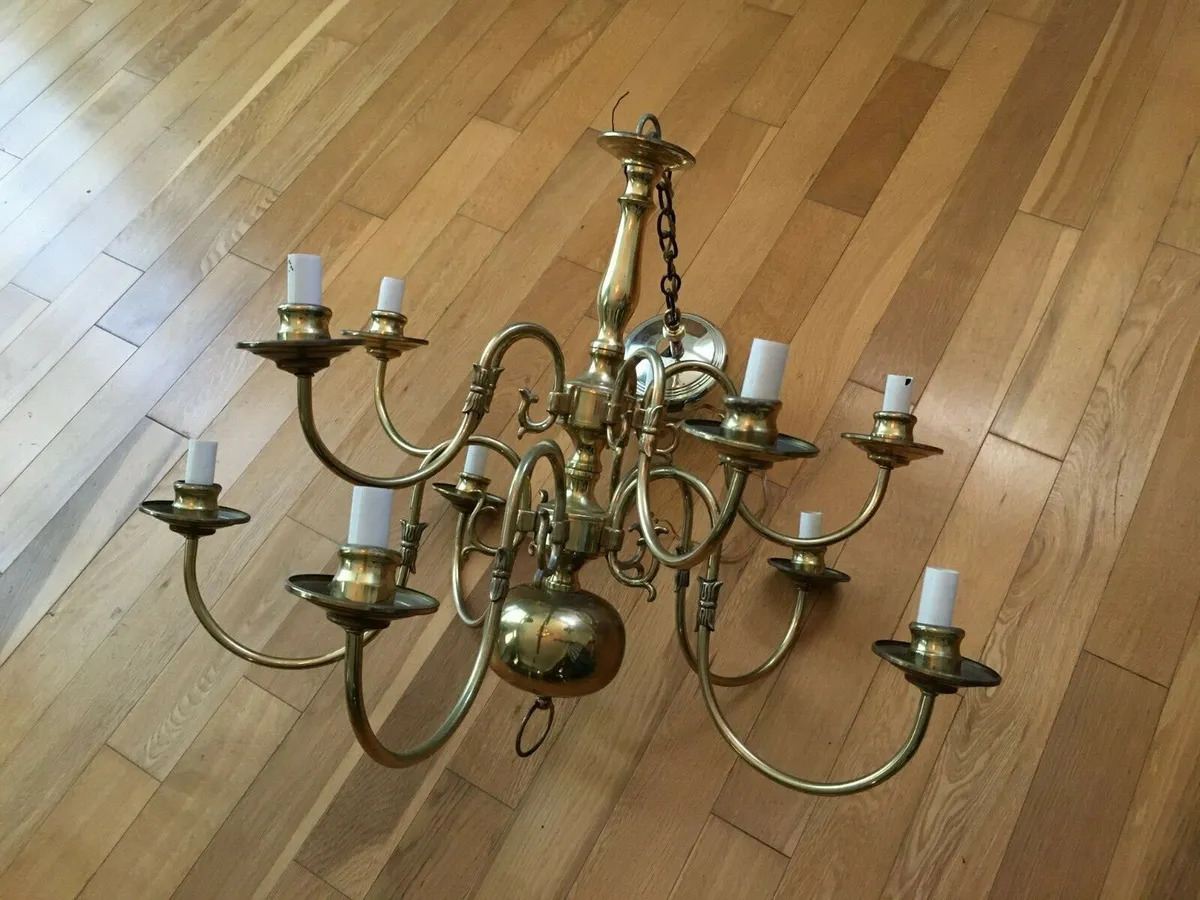 How To Paint A Brass Chandelier