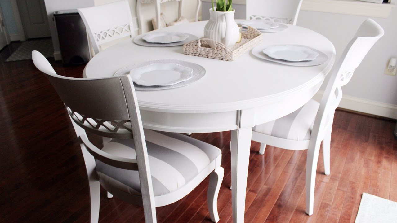 How To Paint A Dining Room Table With Chalk Paint