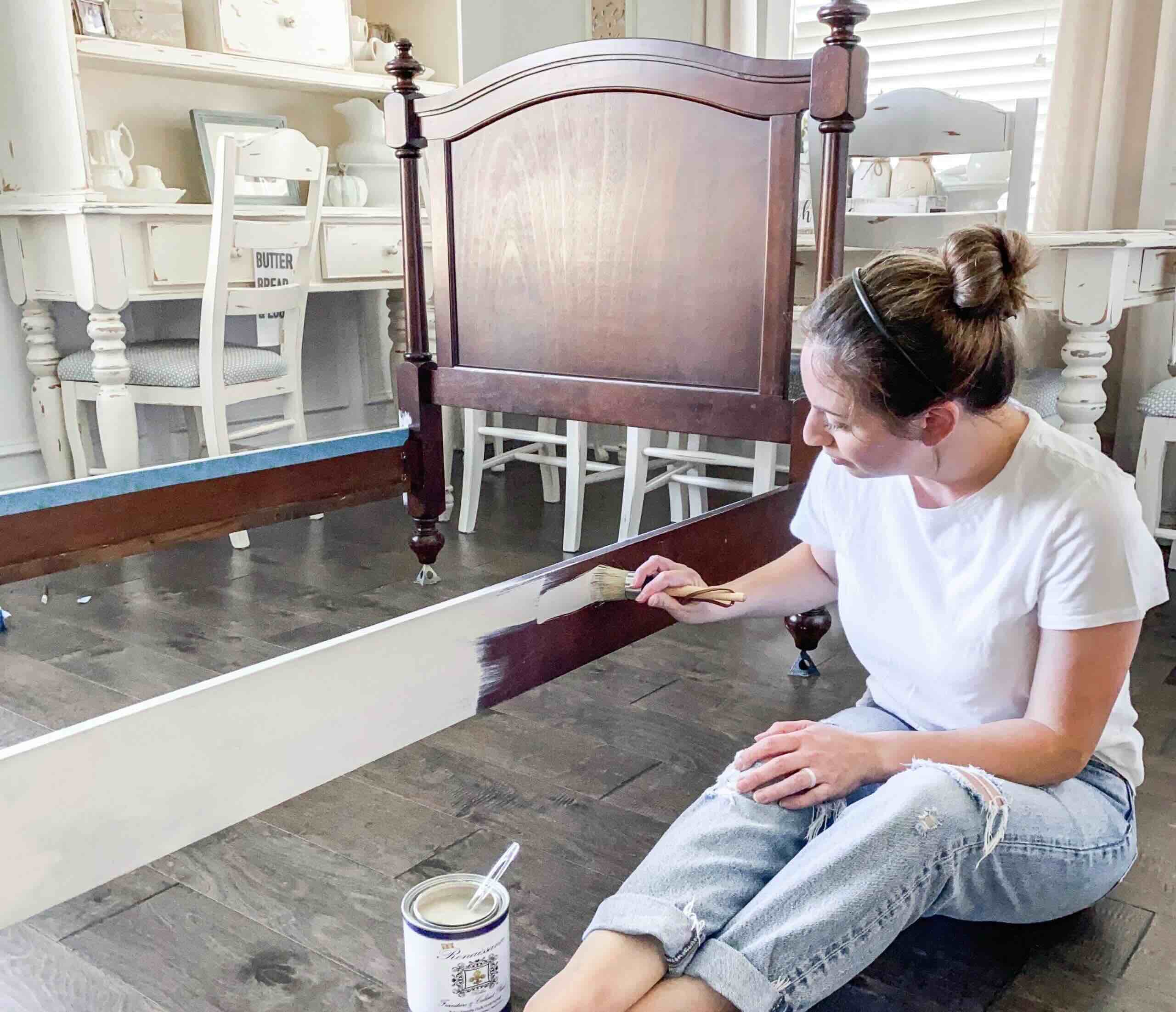 How To Paint A Wooden Bed Frame
