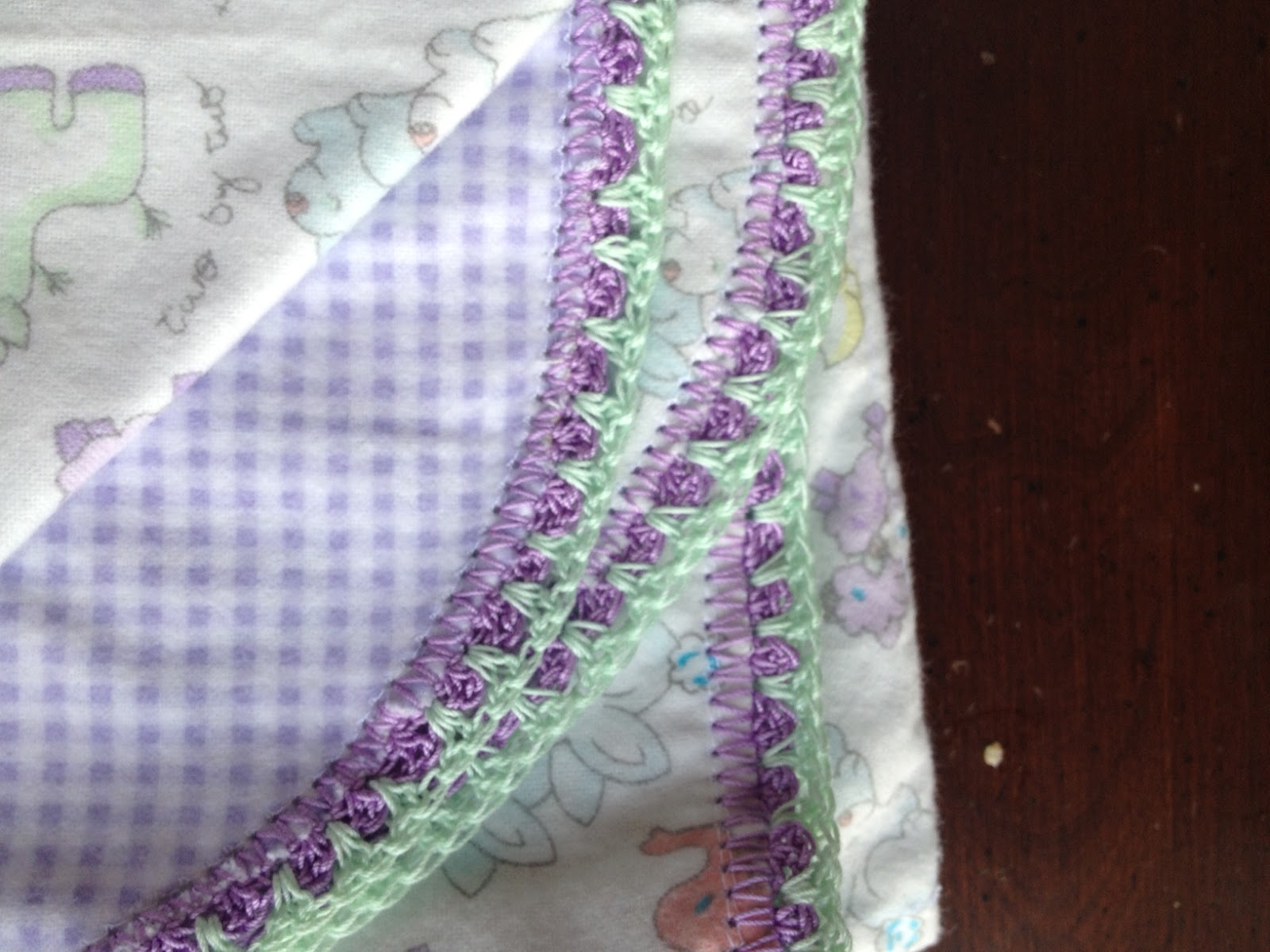 How To Put A Crocheted Edge On A Flannel Blanket