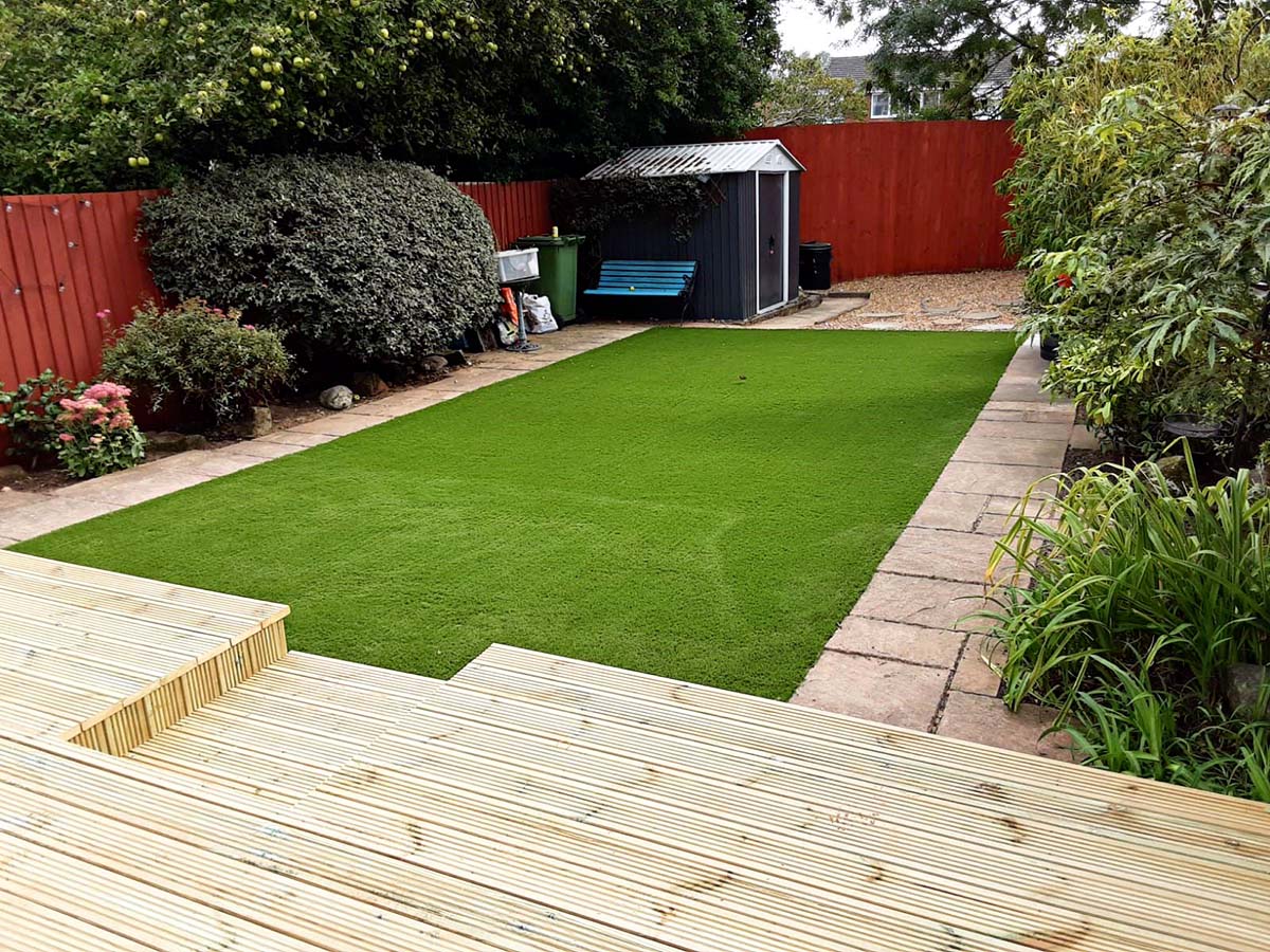 How To Put Decking On Grass