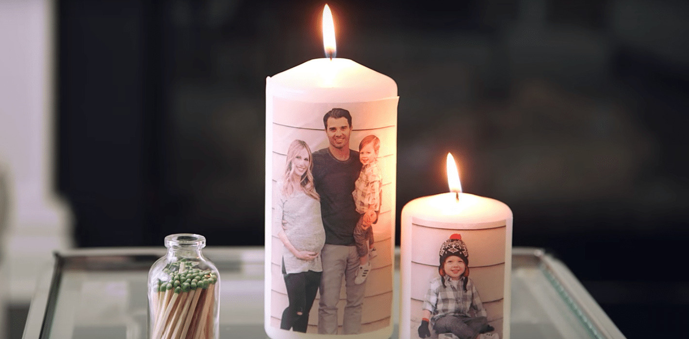 How To Put Pictures On Candles