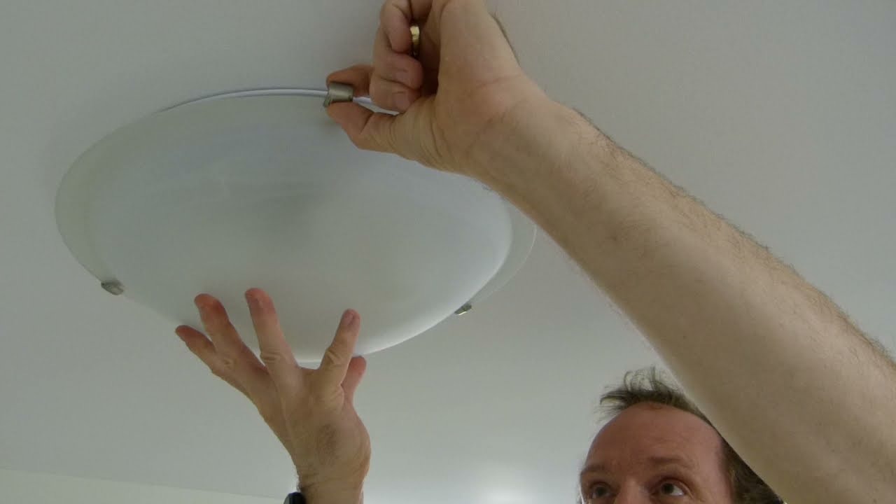 How To Remove A Ceiling Lamp Cover