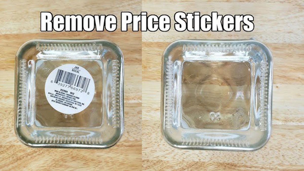How To Remove Stickers From Glassware