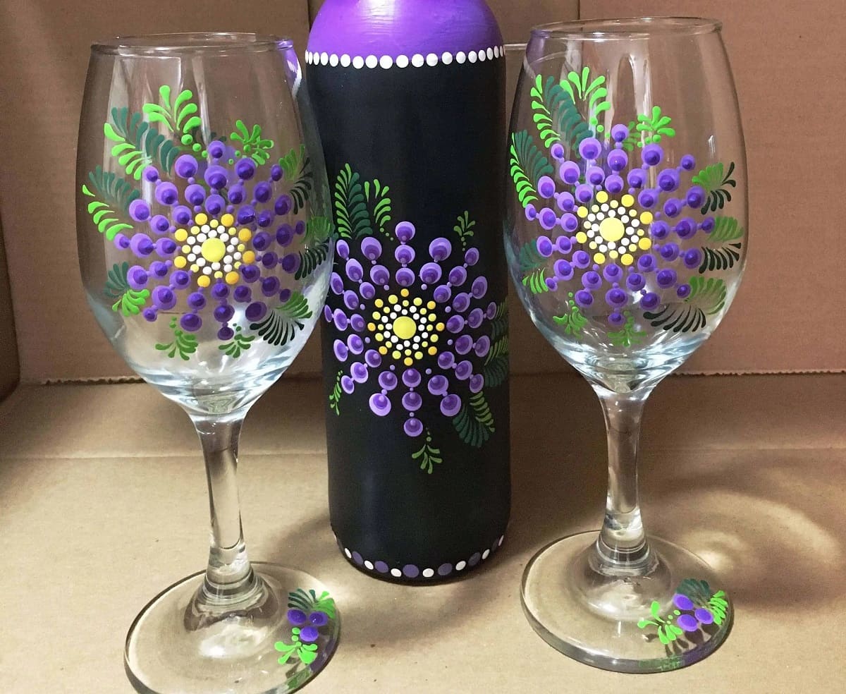 How To Seal Paint On Wine Glasses