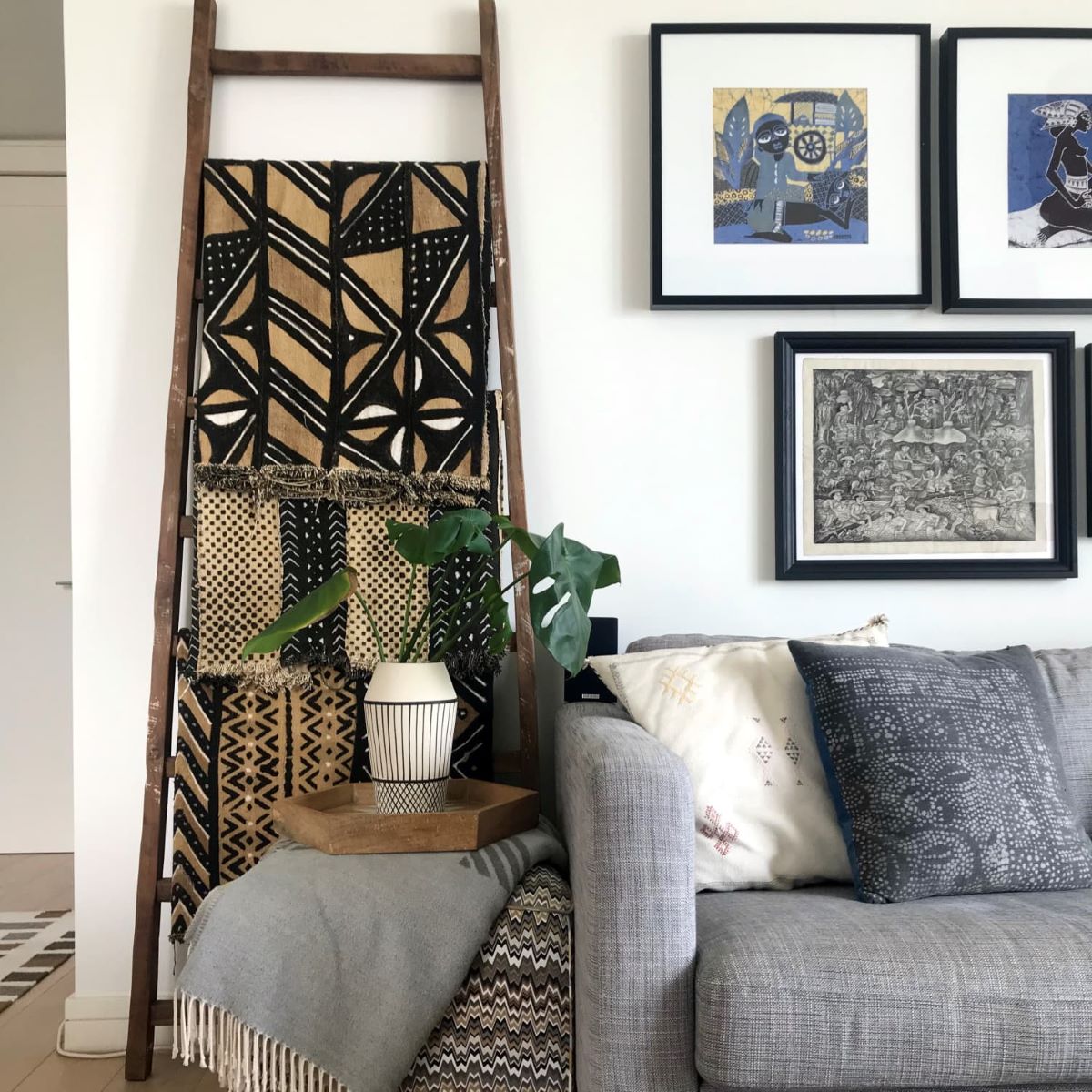 How To Style A Blanket Ladder