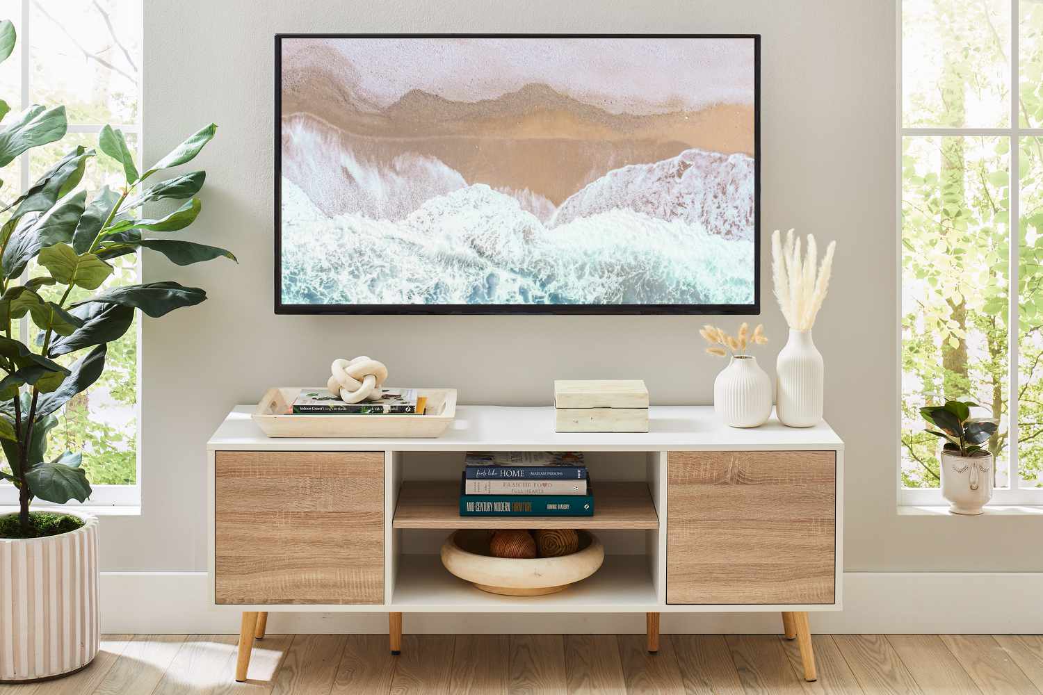 How To Style A Console Table Under A TV