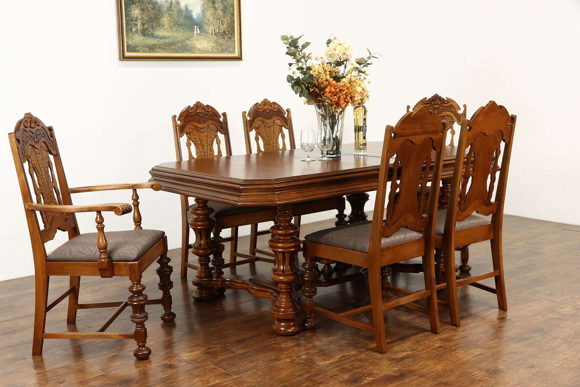 How To Style A Non-Traditional Antique Mahogany Dining Room Table