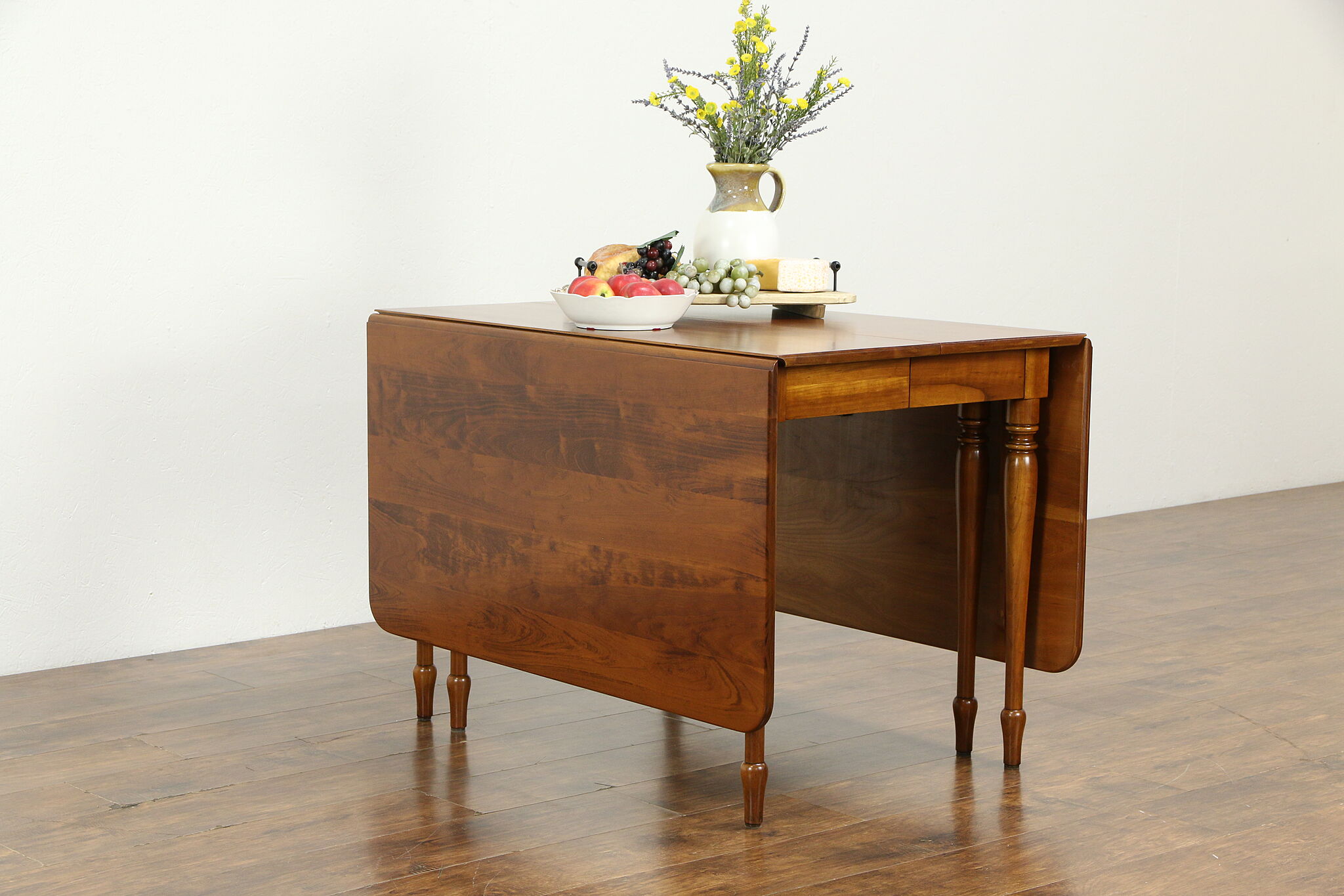 How To Style An Antique Cherry Drop Leaf Dining Table