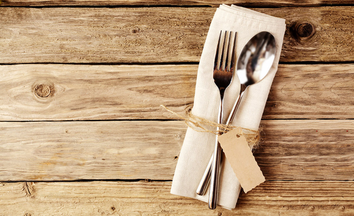 How To Tie Up Cutlery Place Settings With Twine