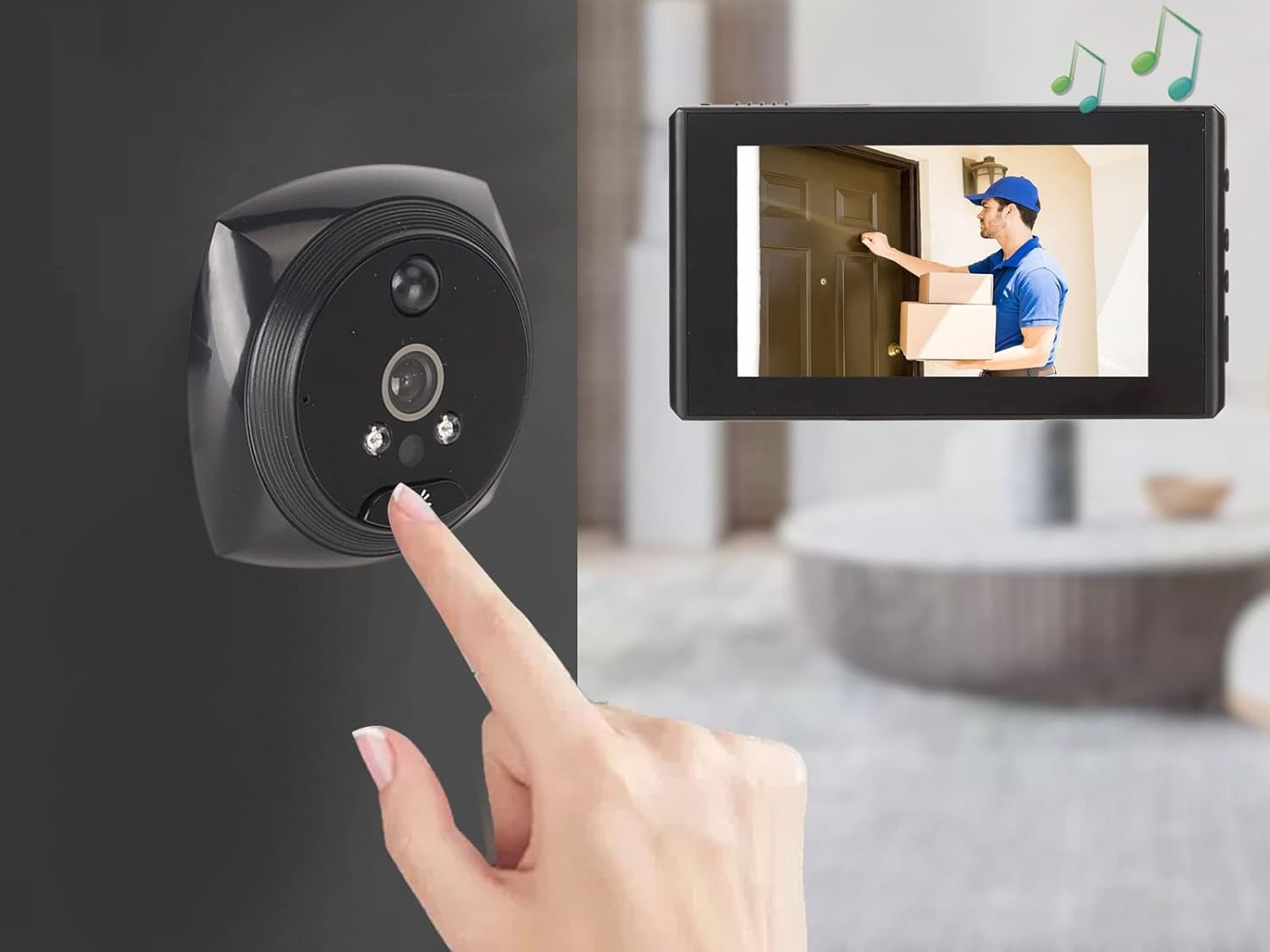 How To Turn A Peep Hole Into Motion Detector Camera